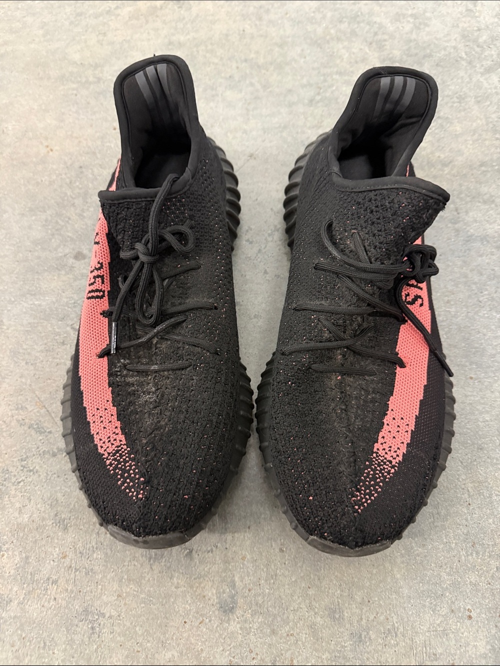 Yeezy Boost 350 V2 Black with Pink Side Stripe